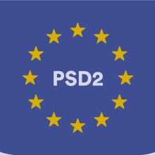 Europar Batasunaren bandera PSD2 hitza barruan duela - Zer da PSD2?